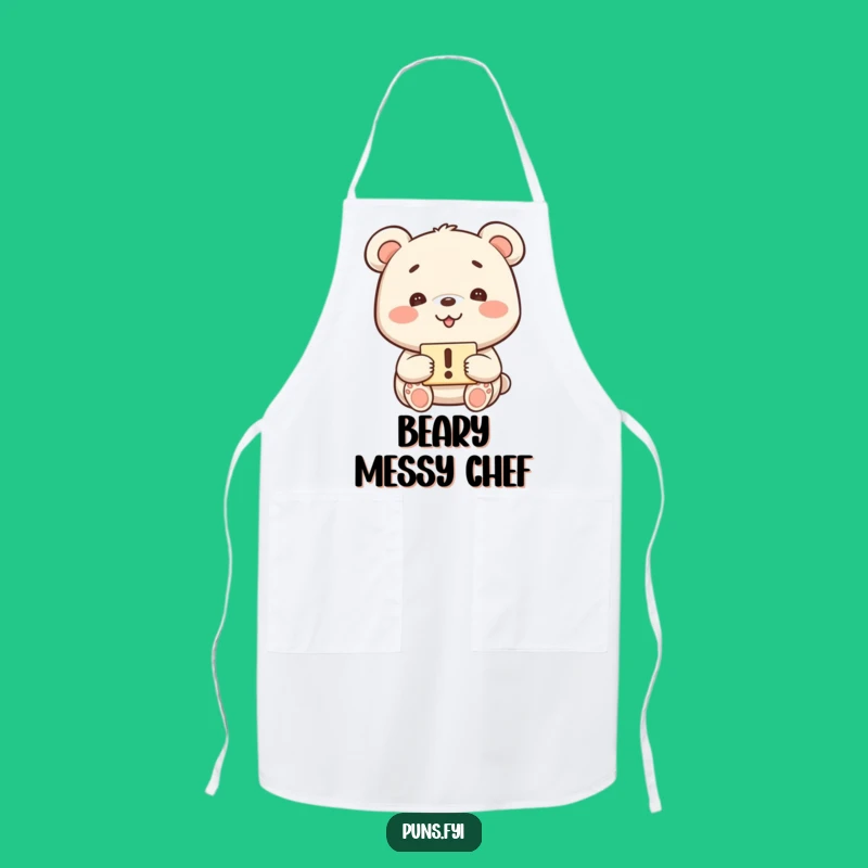 Funny Kawaii Bear Apron - Cook with a Smile!