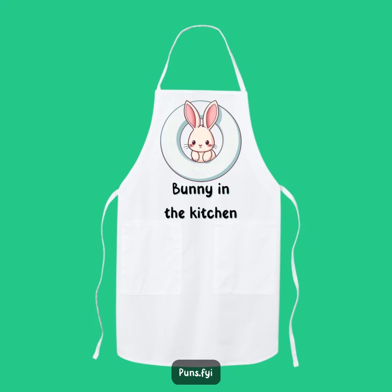 Funny Rabbit Apron: Curious Peek for the Playful Cook a Funny Gift