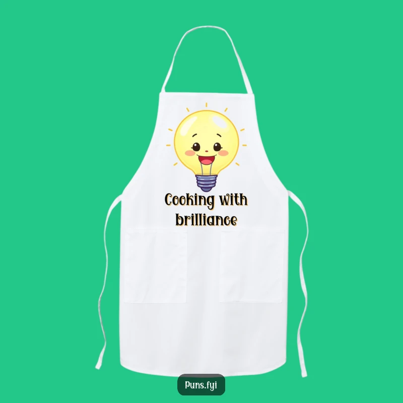 Funny Lightbulb Apron: Cook Up Bright Ideas in the Kitchen