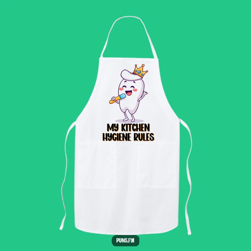Funny Dancing Toothbrush Apron: Brush Up Smiles in the Kitchen!