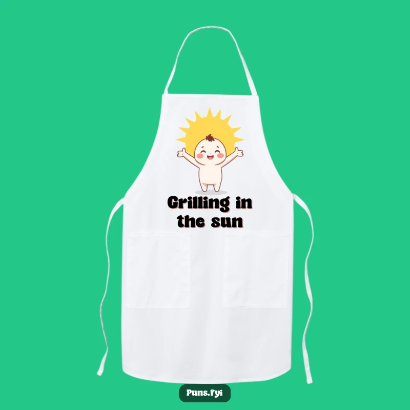 Funny Happy Character Apron: Cook with Sunshine and Smiles!