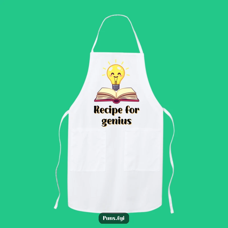 Funny Lightbulb Book Apron: Cook with Bright Ideas and Whimsical Charm