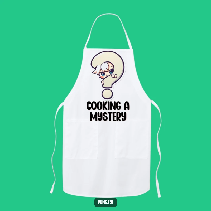 Funny Mischievous Character Apron: Cook with Mystery and Fun!