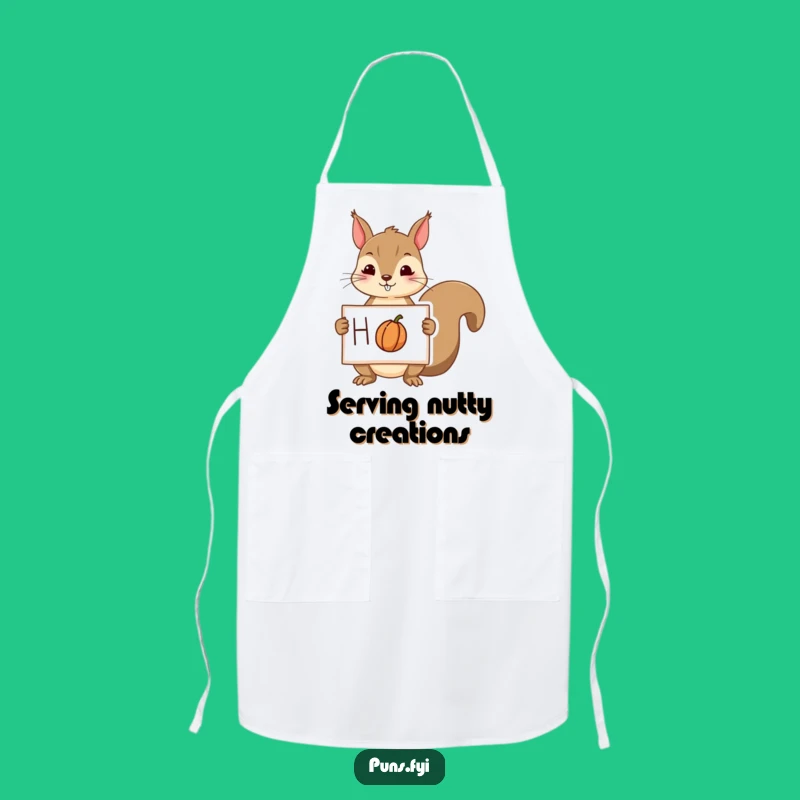 Funny Squirrel Nut Apron - Kitchen Fun, Hilarious Chef Gift Apparel