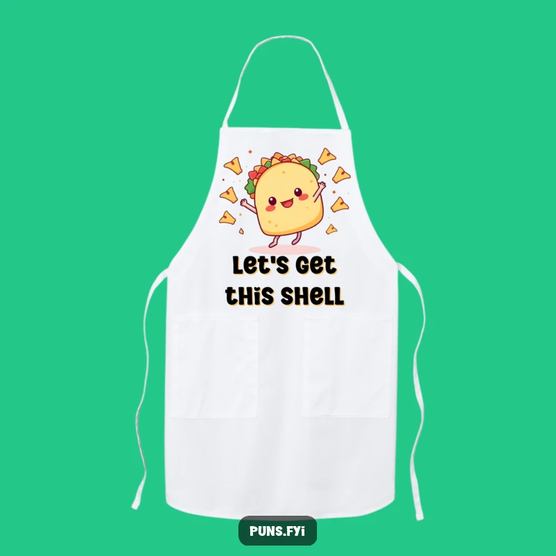 Funny Taco Dance Apron: Cook Up a Fiesta with Hilarious Taco Flair!