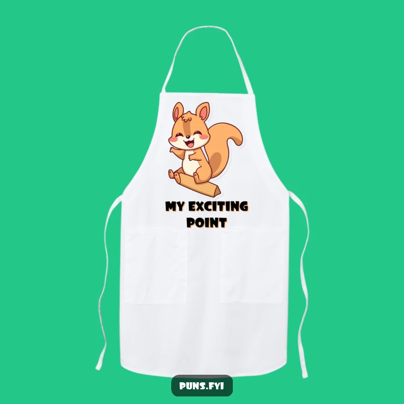 Funny Squirrel Exclamation Point Apron: Cook with Joy and Humor