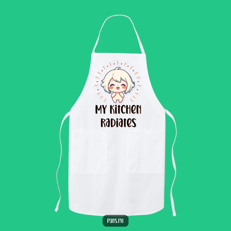 Funny Joy Radiating Apron: Happy Chef, Spreading Culinary Cheer
