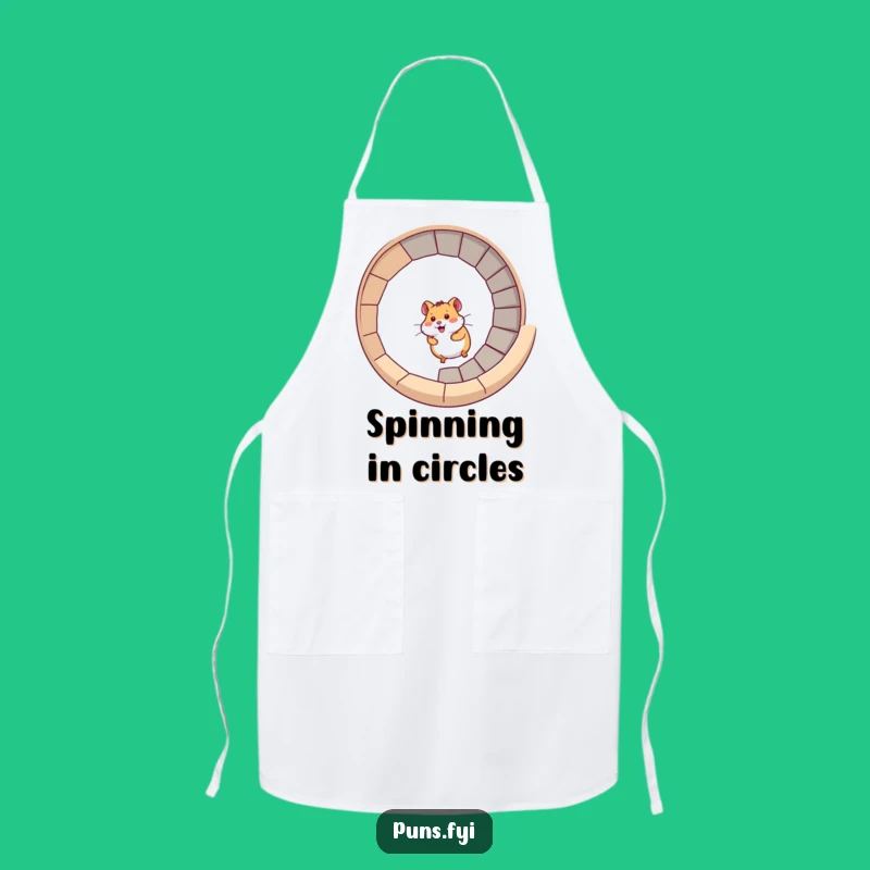 Funny Hamster Apron: Spiral Stair Dash for the Active Cook a Funny Gift