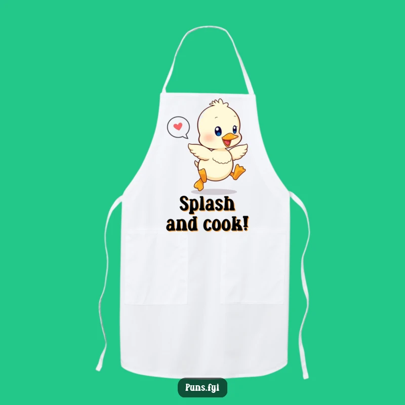Funny Happy Duckling Apron: Cook Up Joy with This Kawaii Kitchen Wear