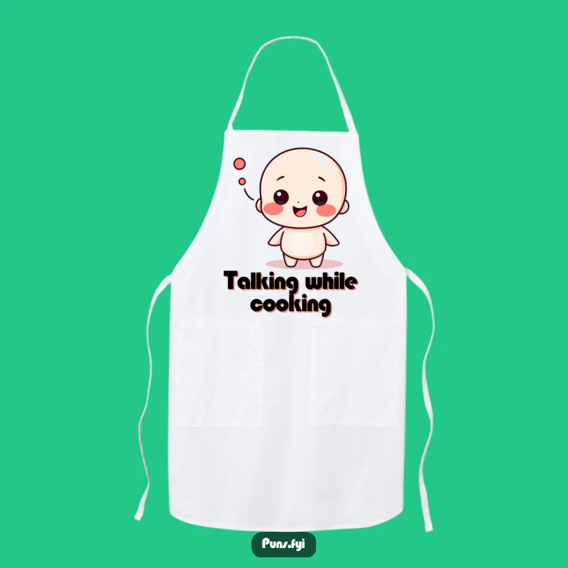 Funny Speech Bubble Apron: Talk While You Cook Up a Storm