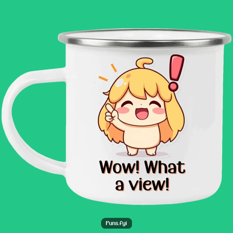 Funny Agreement Nodding Camping Mug: Character Agrees, Trailside Affirmation