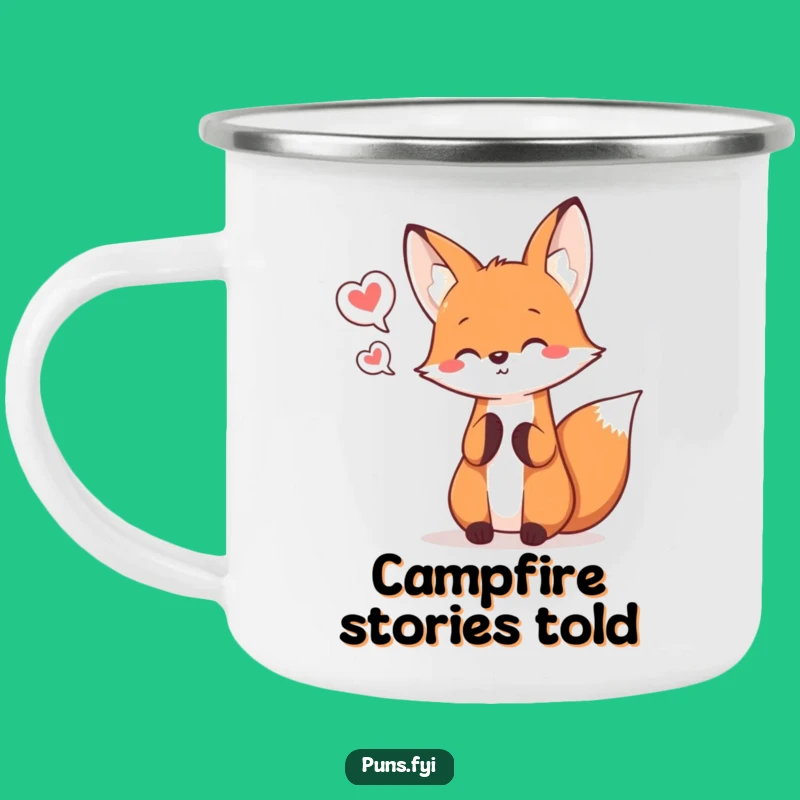 Funny Kawaii Fox Juggling Camping Mug - Cheerful Explorer Gift