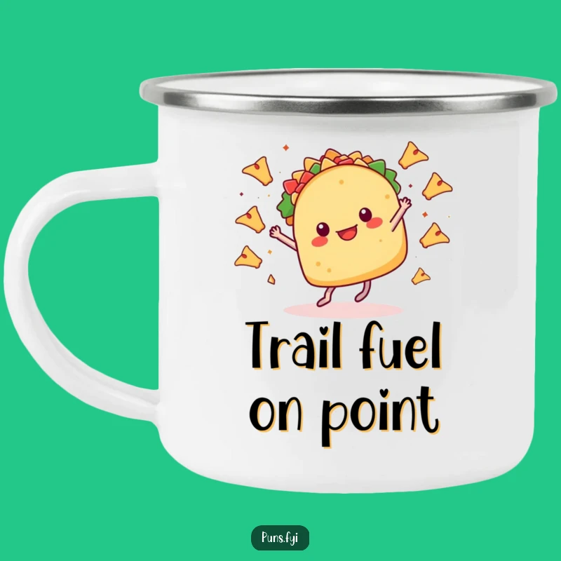 Funny Taco Dance Camping Mug: Fiesta Fun for Your Outdoor Adventures!