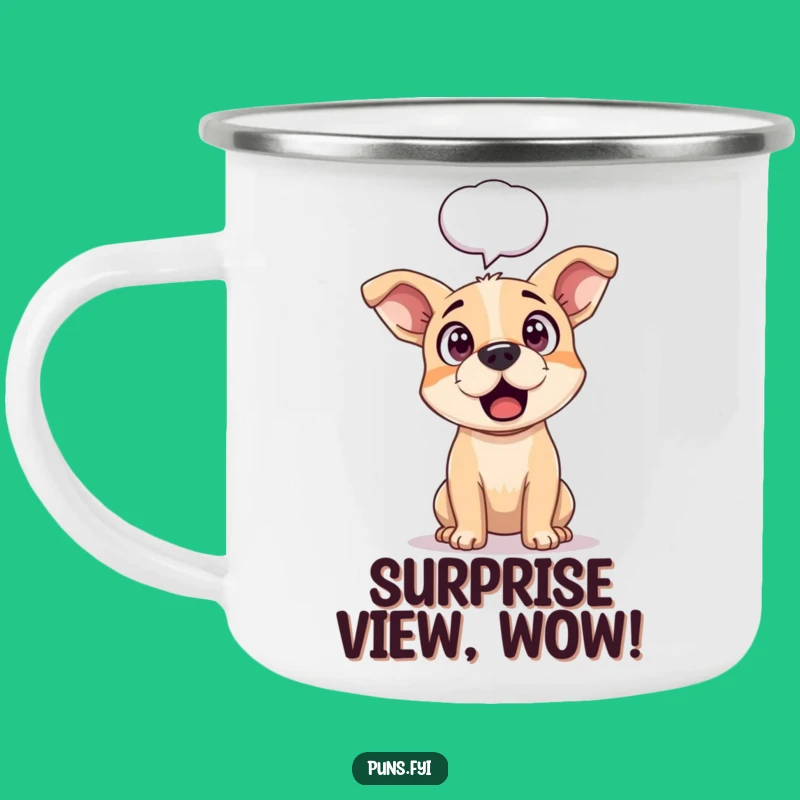 Funny Dog Surprise Camping Mug: Enjoy Drinks with Shocking, Hilarious Adventures