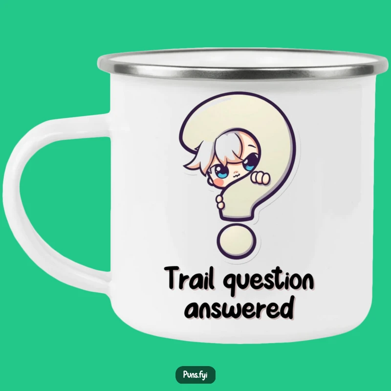 Funny Mischievous Character Camping Mug: Mystery Adventures Await!