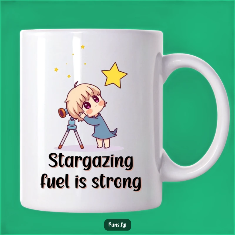 Funny Curious Telescope Star Gazer Mug - The Perfect Funny Gift for Dreamers