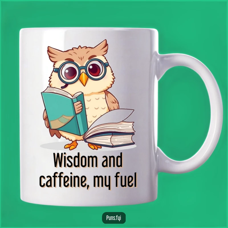 Funny Owl Monocle Mug: Wise & Witty Reader, Perfect Funny Gift for Book Lovers