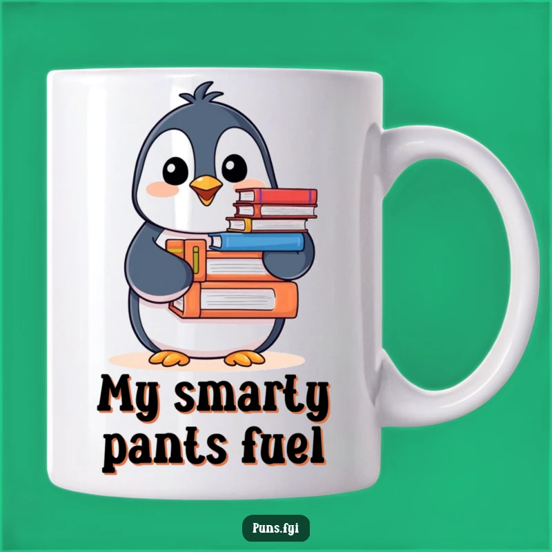 Funny Penguin Book Lover Mug: Cheerful Nodding Reader, Perfect Gift for Bookworms