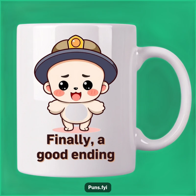 Funny Period Character Mug: A Determined Hero Lands After a Lengthy Sentence!