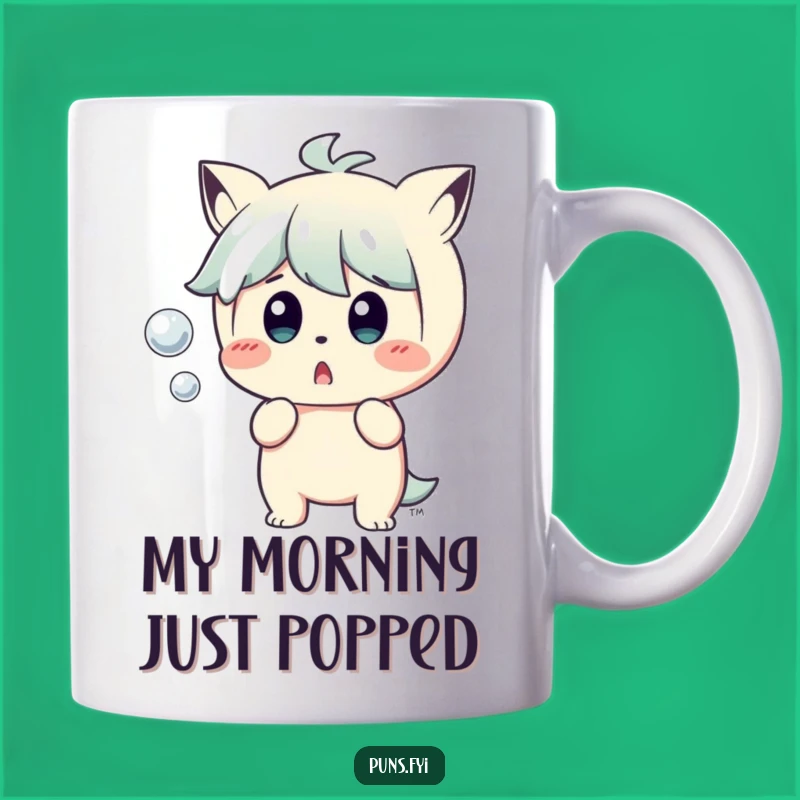 Funny Surprised Character Popping Bubble Mug - A Hilarious Reaction Gift for Anyone!