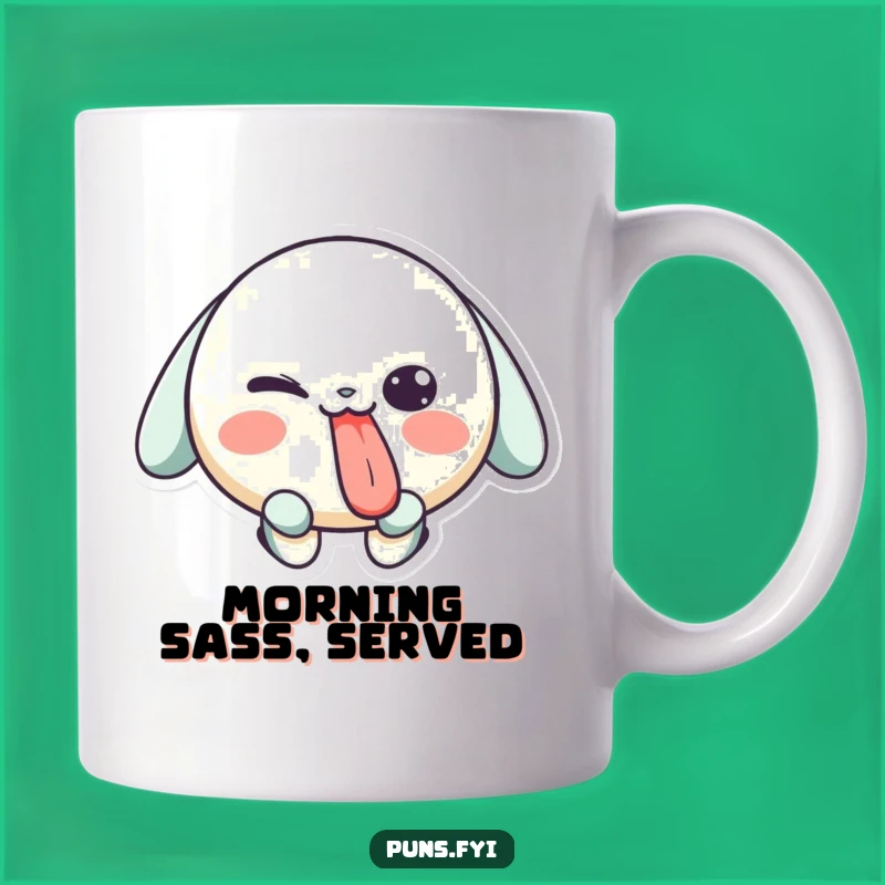 Funny Winking Tongue Mug - Playful Character Cheeky Drinkware Funny Gift