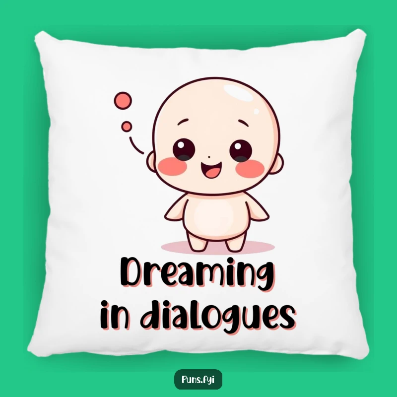 Funny Speech Bubble Pillow: Relax with Lively Chats and Comfort