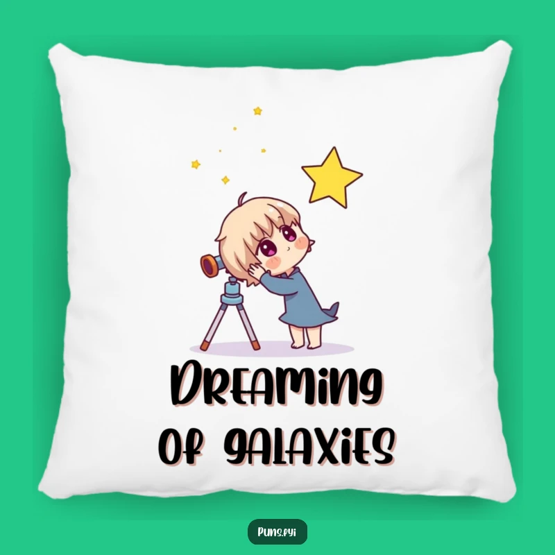 Funny Cosmic Dreams Pillow - Soft and Whimsical Character Decor Gift