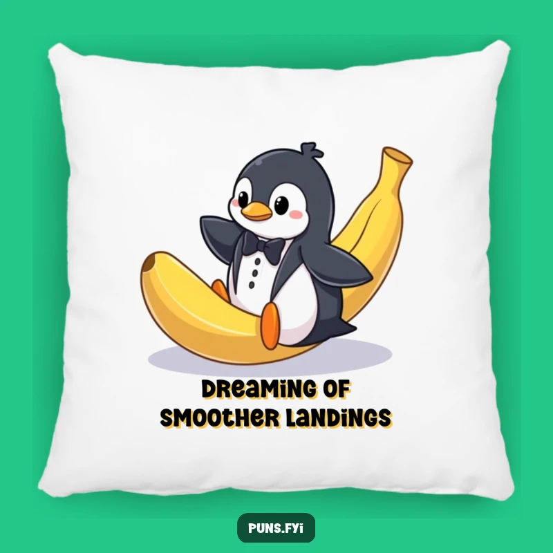 Funny Penguin Tuxedo Slip Pillow: Comfy Cuddles with a Hilarious Twist!