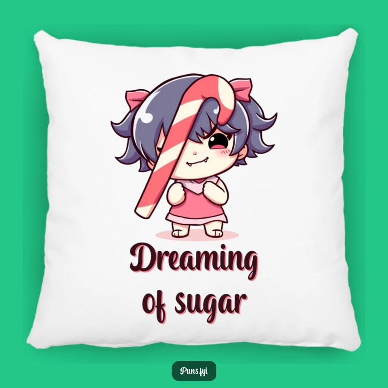 Funny Candy Cane Mischief Pillow: Cuddle Up with Holiday Cheer, A Sweet Funny Gift!