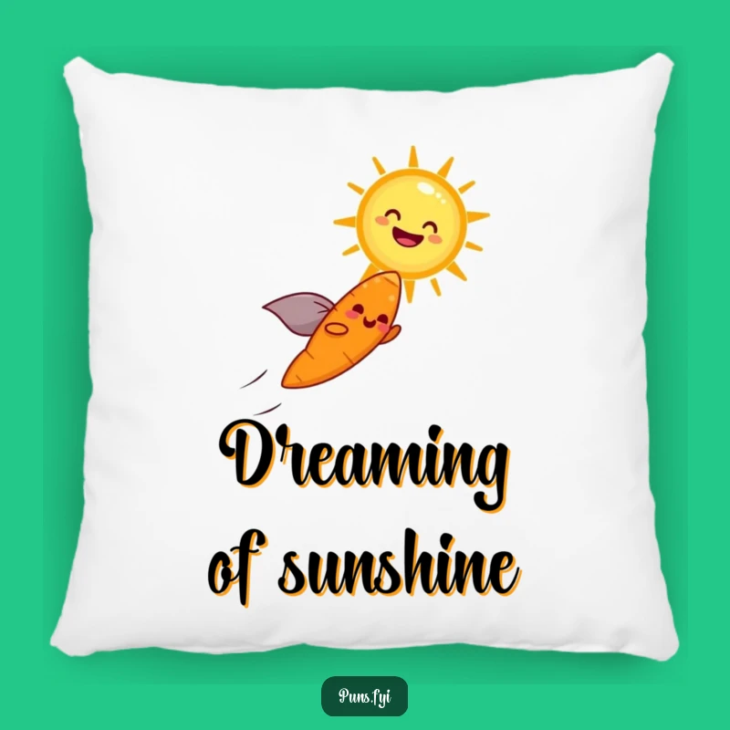 Funny Carrot Hero Pillow: Cozy Sunny Flight Design, Comfy Accent for Humorous Gift Lovers