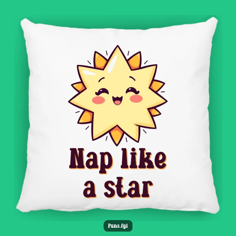 Funny Star POP! Pillow: Cuddle Up with Cosmic Humor, A Delightful Funny Gift!