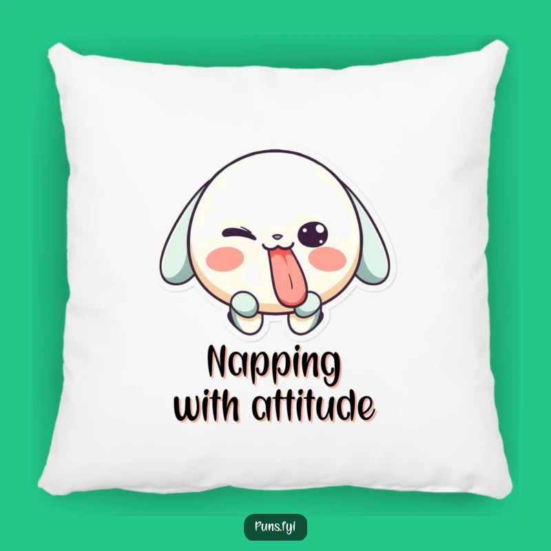 Funny Cheeky Pillow - Playful Character Accent for Cozy Fun Decor Gift