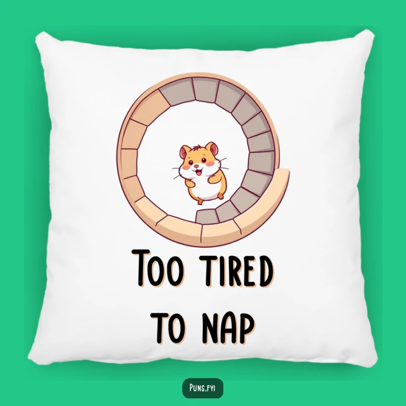 Funny Hamster Pillow: Spiral Stair Accent for a Cozy Funny Gift