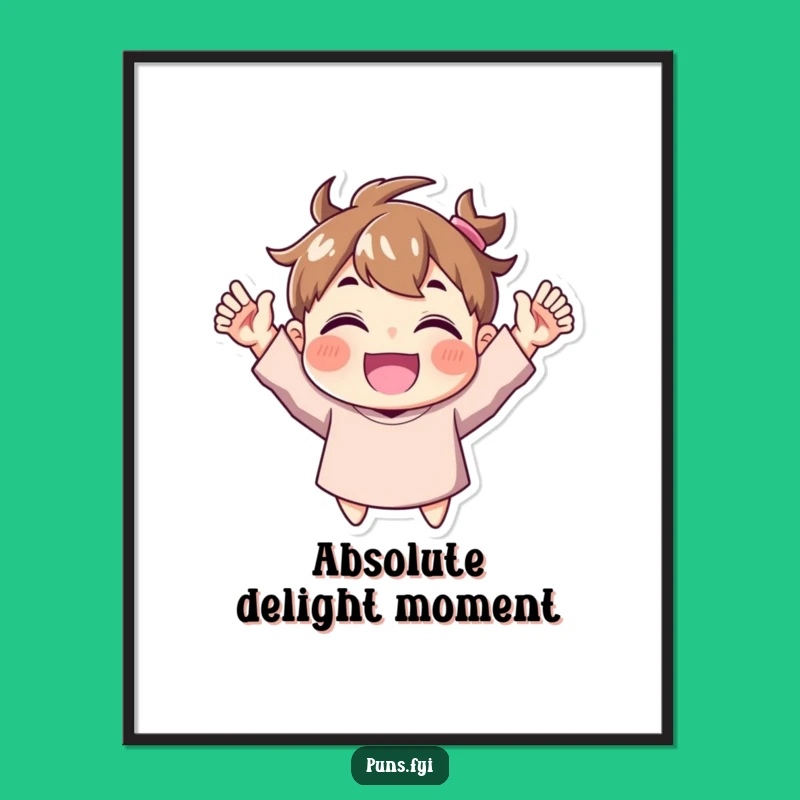 Funny Joyful Character Digital Art: Instant Cheers and Delight for Your Walls!