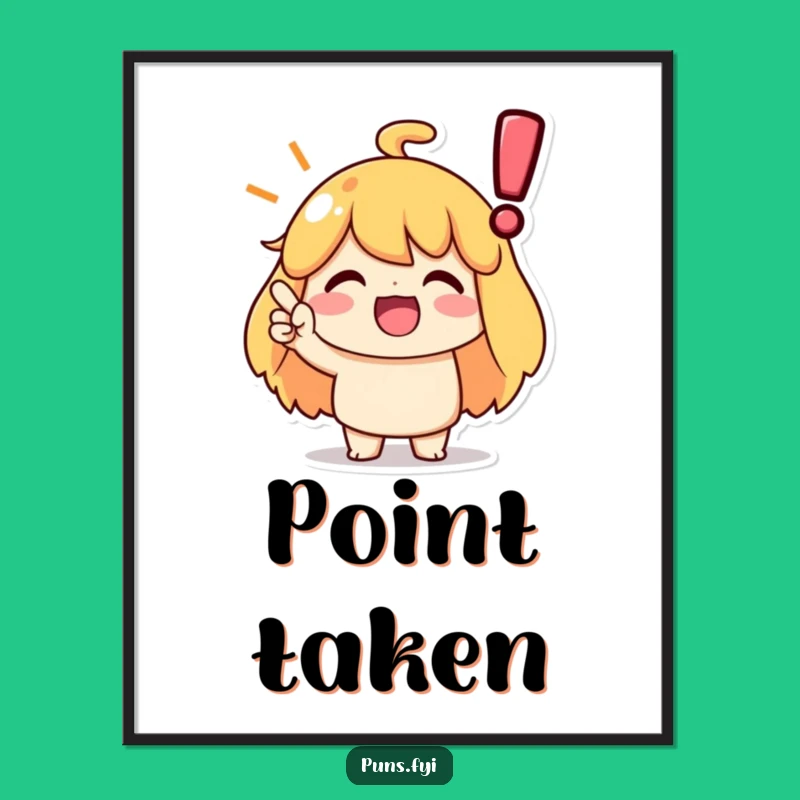 Funny Agreement Nodding Digital Art: Character Agrees, Instant Affirmative Decor