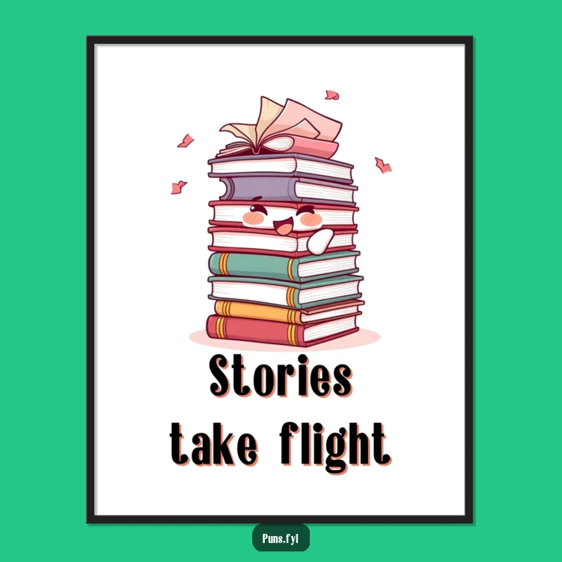 Funny Book Stack Digital Art: Joyful Reader Art, Instant Hilarious Decor, Perfect Funny Gift