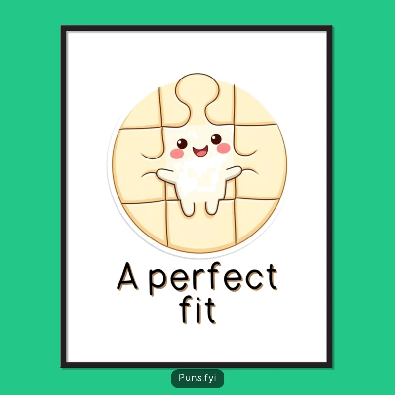 Funny Puzzle Piece Digital Art: Frame Your Perfect Fit Instantly