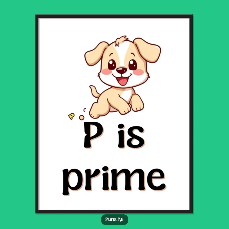 Funny Puppy Chasing P Digital Art Print: Instant Hilarious Dog Decor