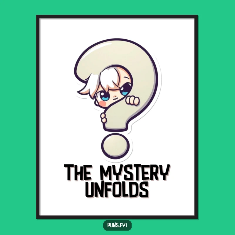 Funny Mischievous Character Digital Art: Instant Mystery for Your Walls!