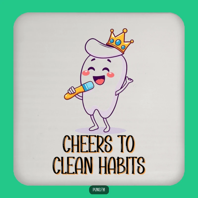 Funny Dancing Toothbrush Coaster: Protect Surfaces with Royal Dental Charm!