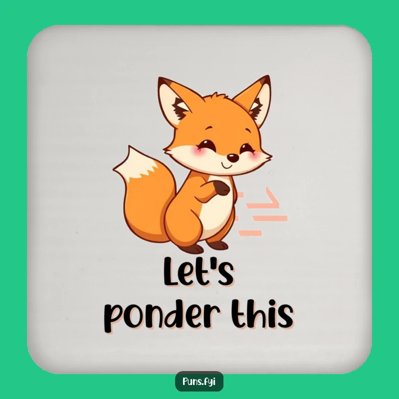 Funny Fox Coaster: Clever Maze Protection for Your Table a Funny Gift