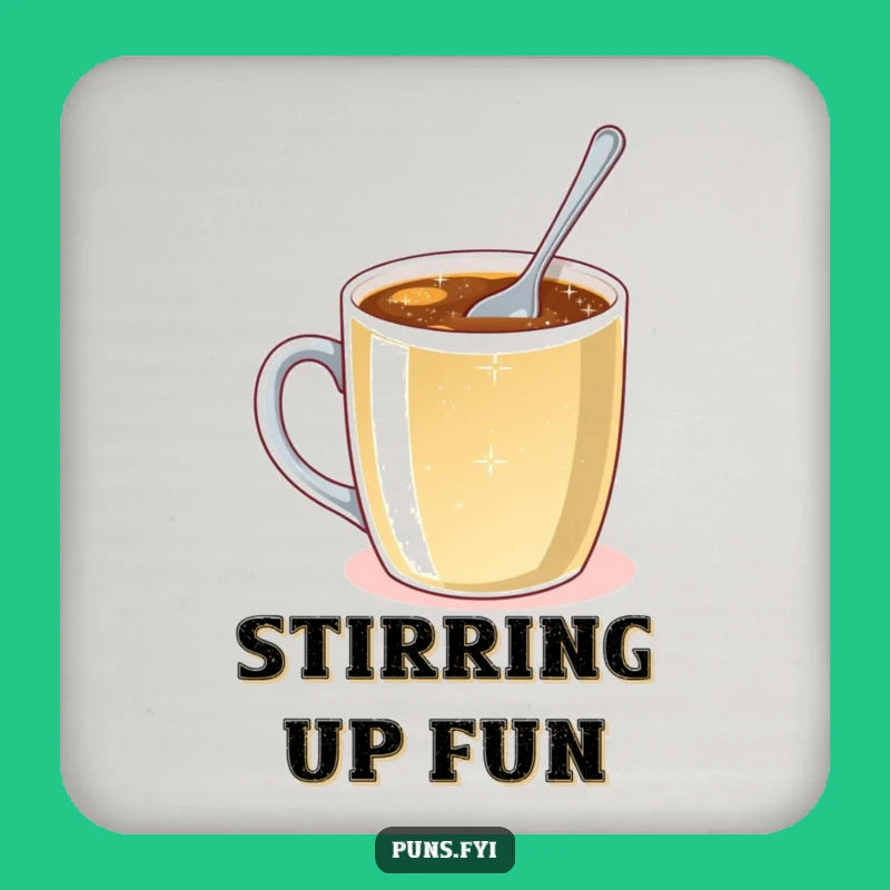 Funny Tiny Spoon Coaster: Effort Protection & Sparkling Design, Humorous Home Decor Gift