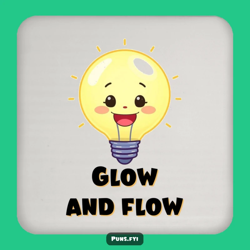 Funny Lightbulb Drink Coaster: Protect Surfaces with Bright Ideas