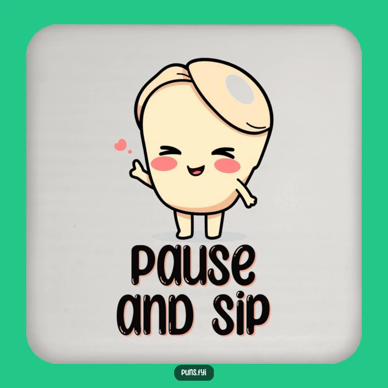 Funny Semicolon Wink Drink Coaster: Hilarious Protection for Surfaces