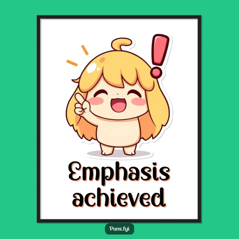 Funny Agreement Nodding Poster: Character Agrees, Wall Art of Affirmation