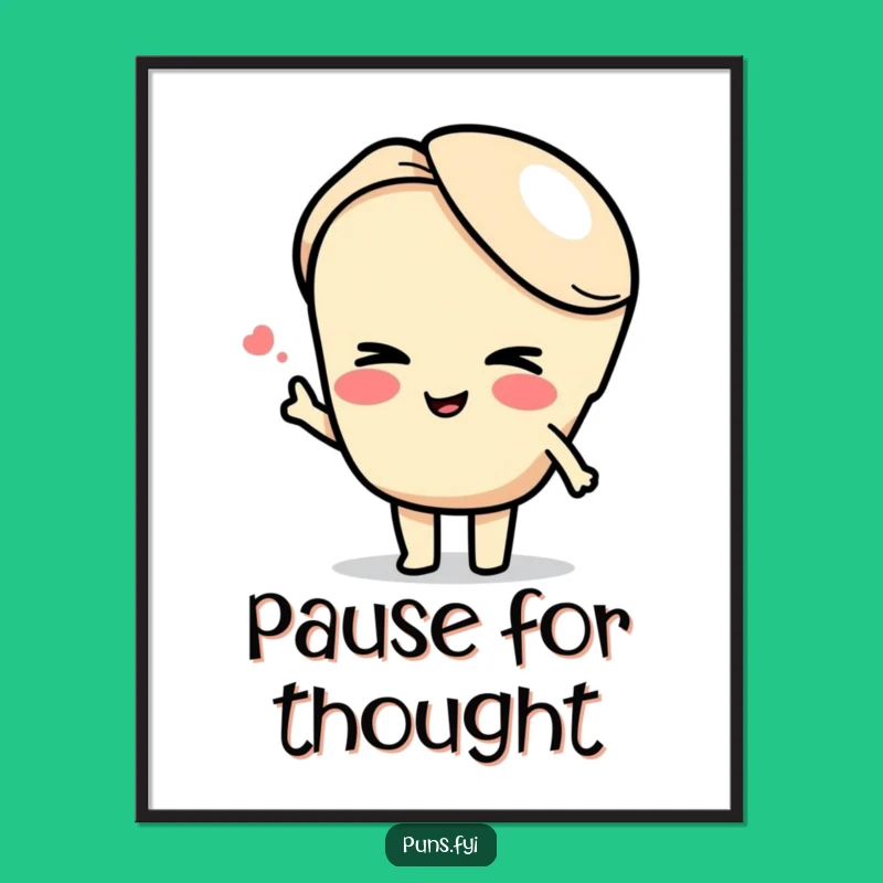 Funny Semicolon Wink Poster: Hilarious Wall Art for Punctuation Pundits