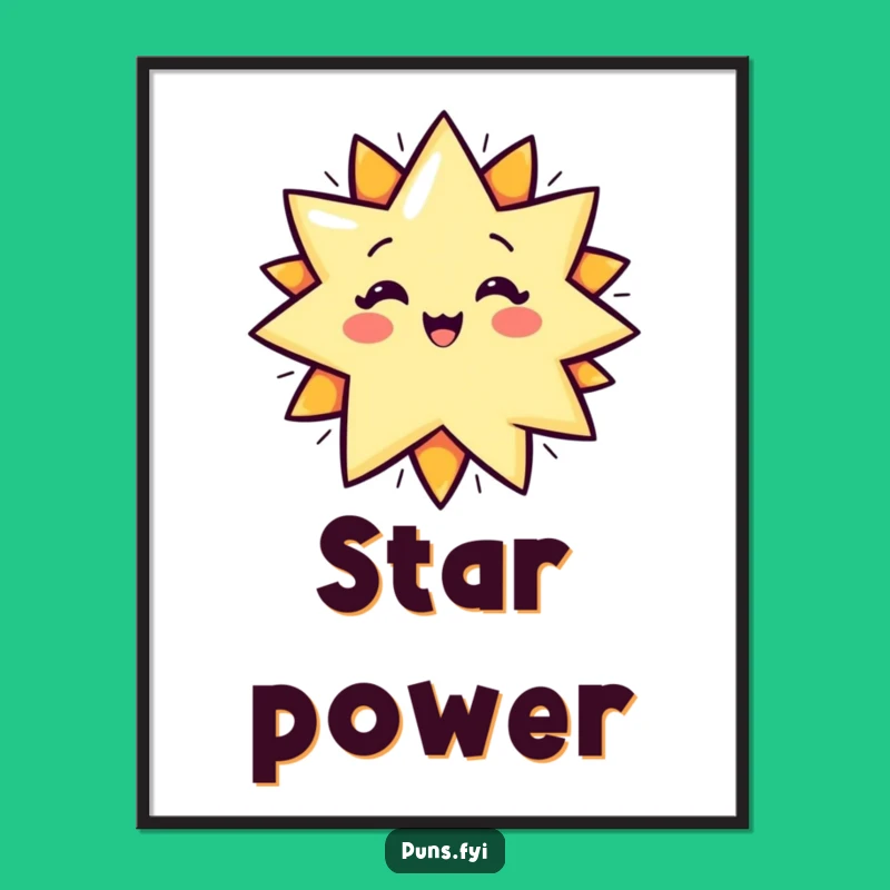 Funny Star POP! Poster: Add a Burst of Joy to Your Walls, A Fantastic Funny Gift!