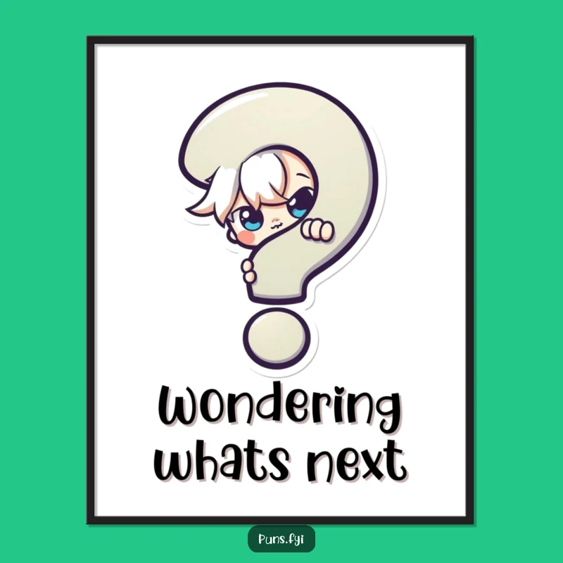 Funny Mischievous Character Poster: Mystery Peeker Art for Your Walls!