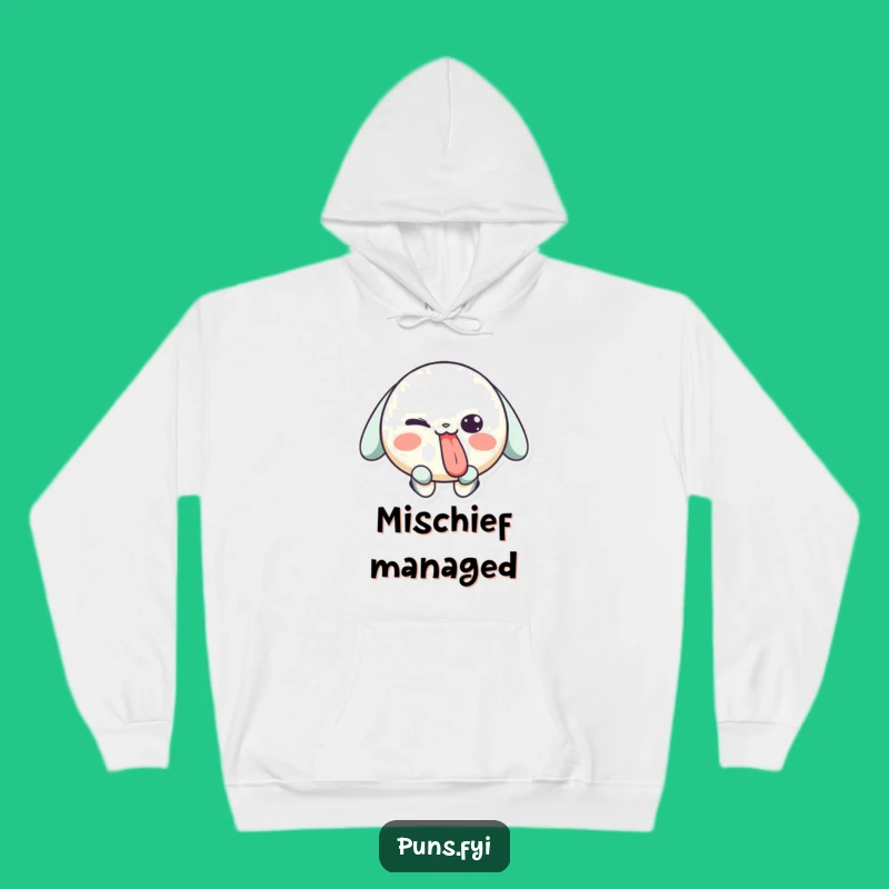 Cozy Funny Mischief Hoodie - Playful Character Winky Tongue Wear Gift