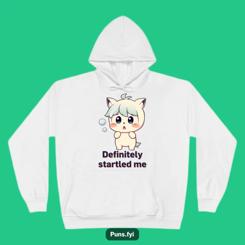 Funny Surprised Character Hoodie: Cozy Comfort Meets Popping Bubble Comedy!